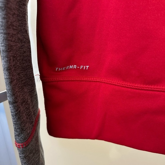 Washington Nationals Hoodie Womens Medium Red Grey Pullover Therma-Fit MLB Nike - Picture 4 of 4